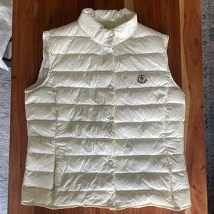 White Moncler Vest (size 4/L)